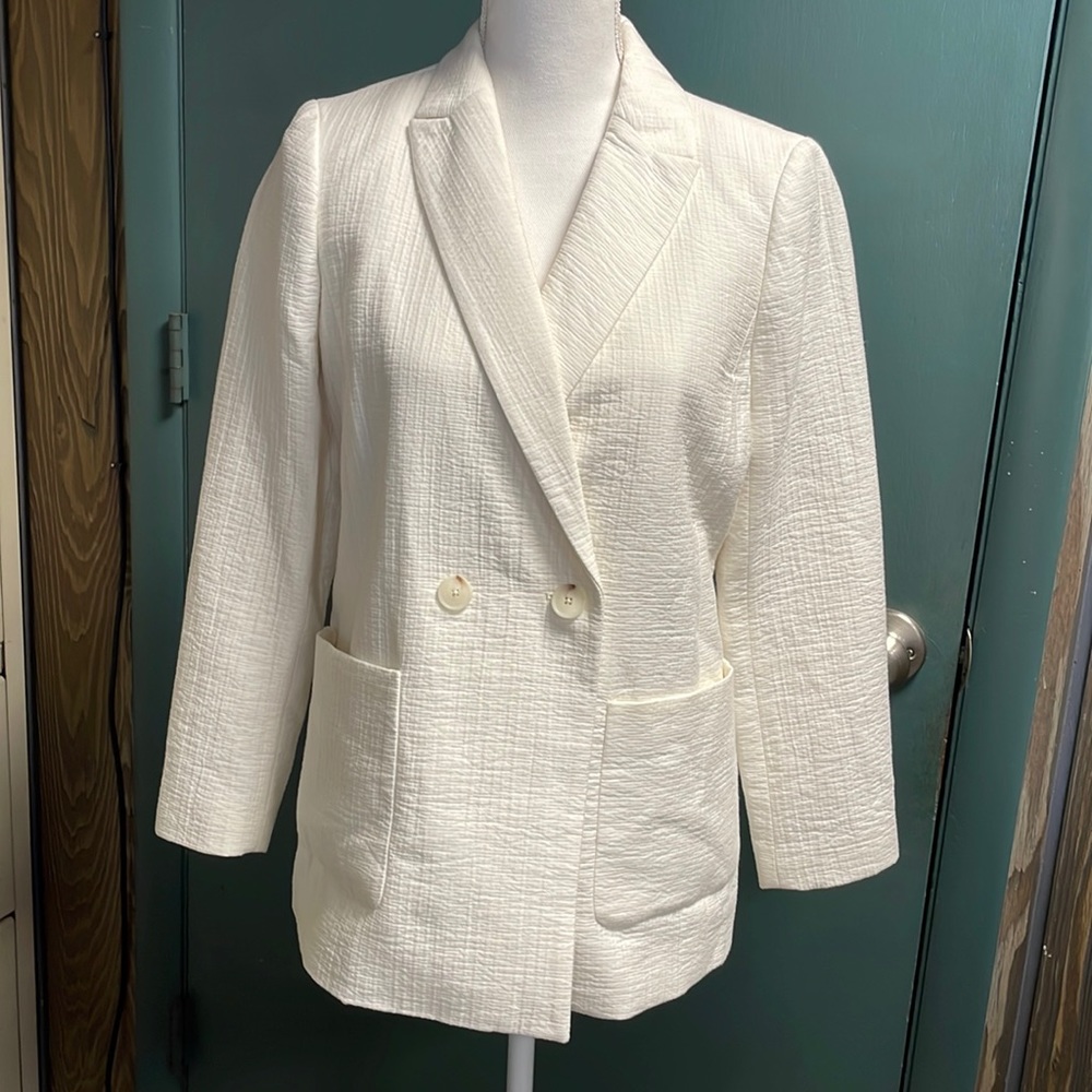 Talbots white/ivory summer weight blazer